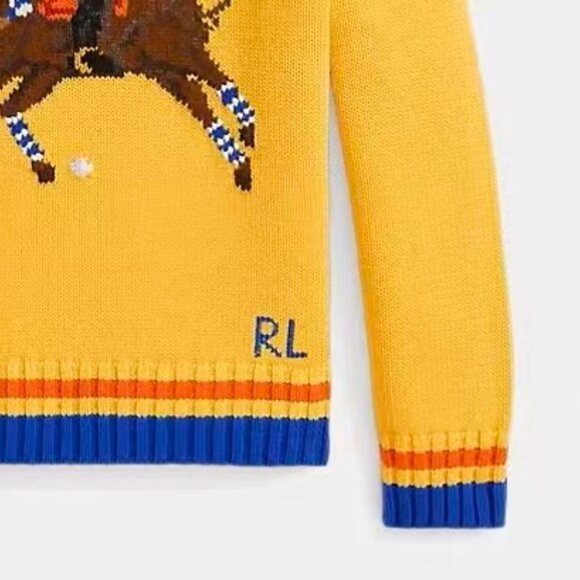 Polo Ralph Lauren Colorful Polo Wool Knit Sweater - Picture 5 of 5